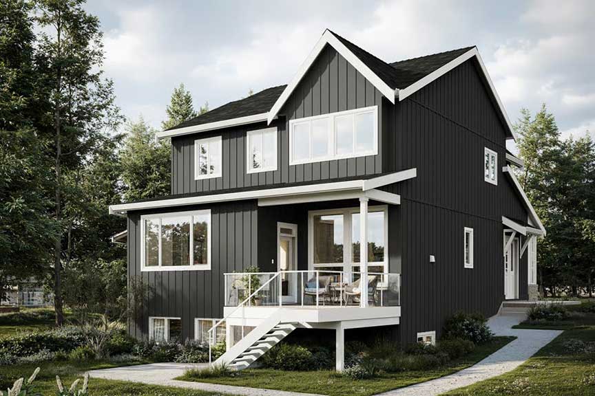 The Golden Hour Design - Rear Elevation