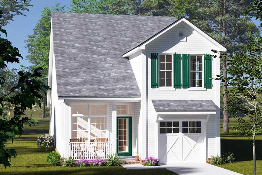 The Suncrest Design - Front Elevation