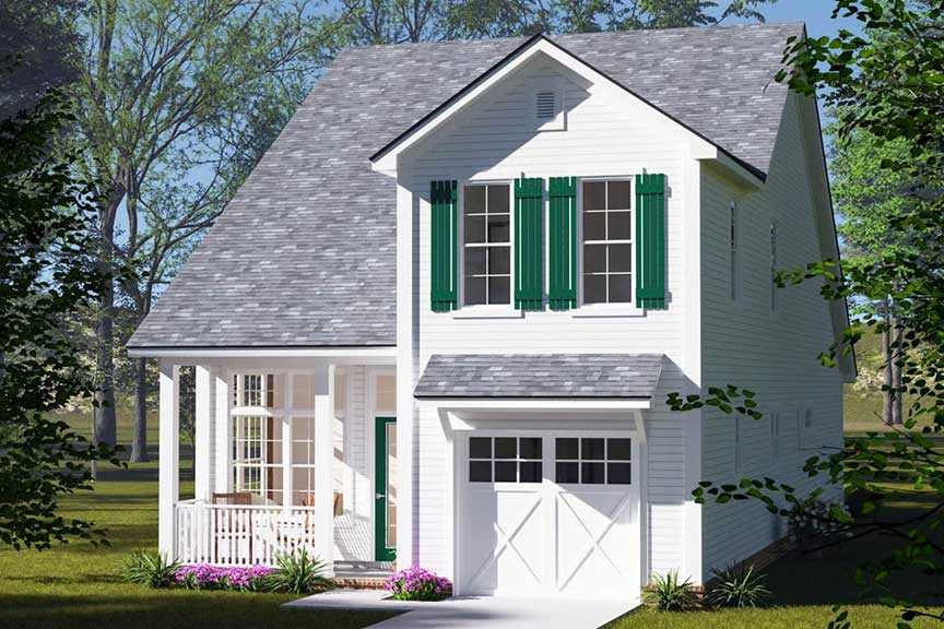 The Suncrest Design - Front Elevation