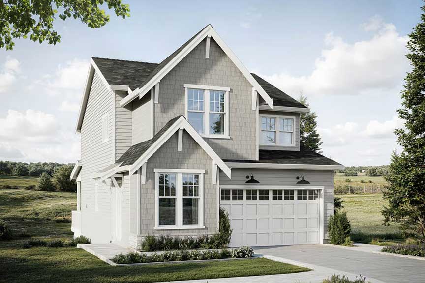 The Solstice Design - Front Elevation