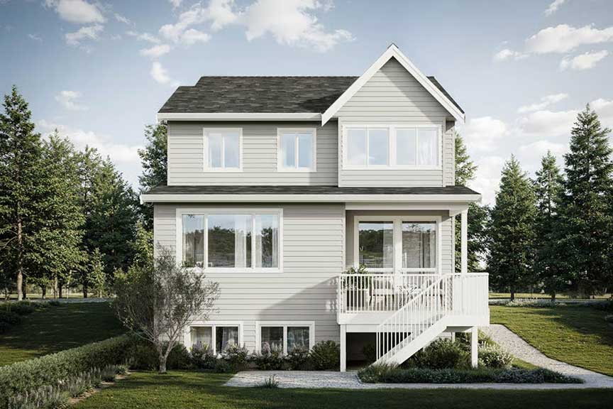 The Solstice Design - Rear Elevation